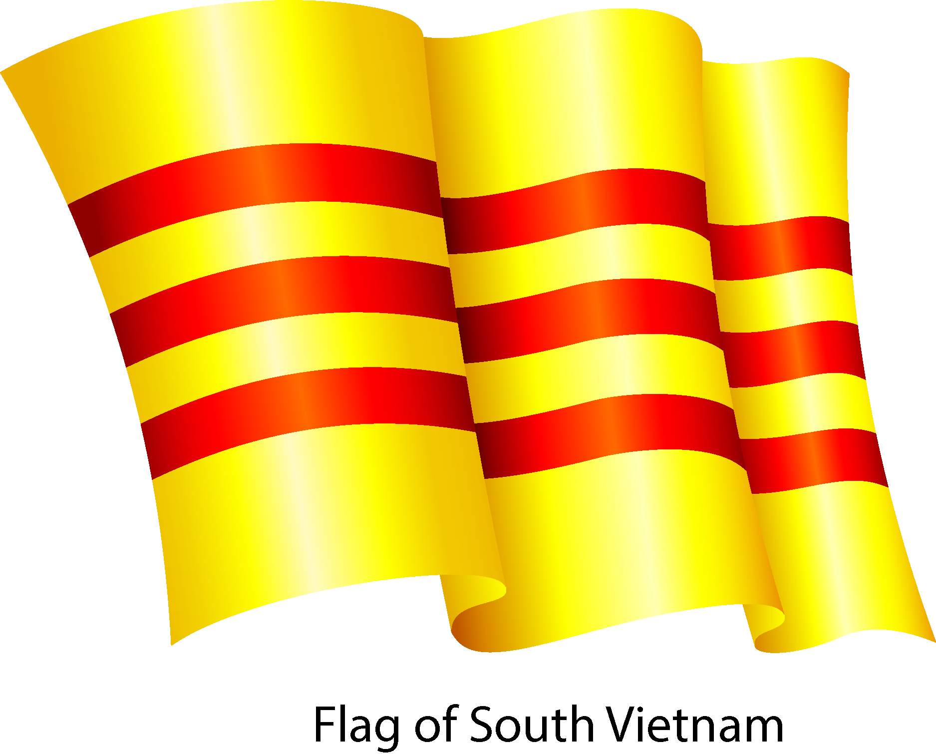 Flag Of South Vietnam Logo Vector Logo